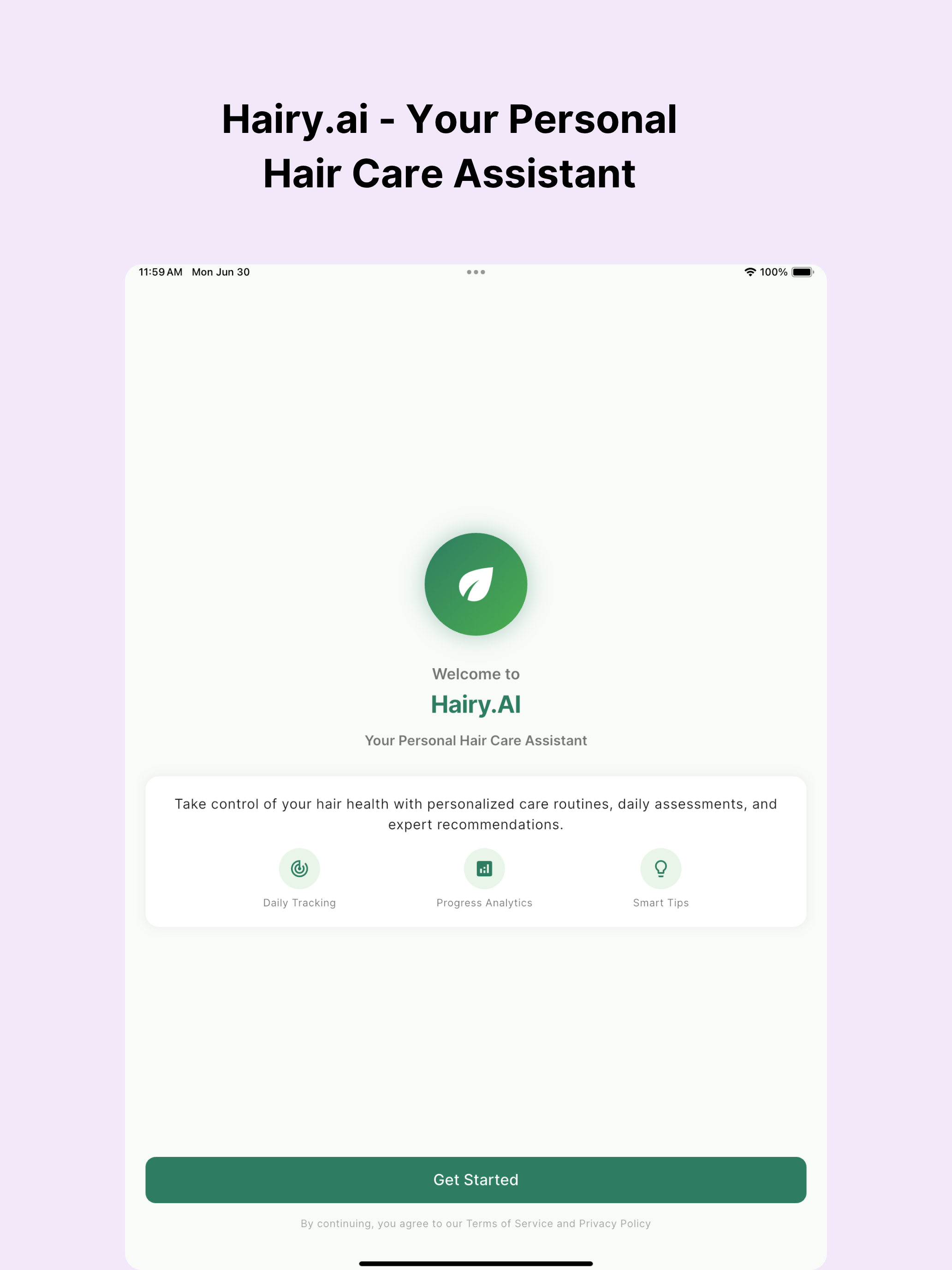 Hairy.ai: Hair Health Coach