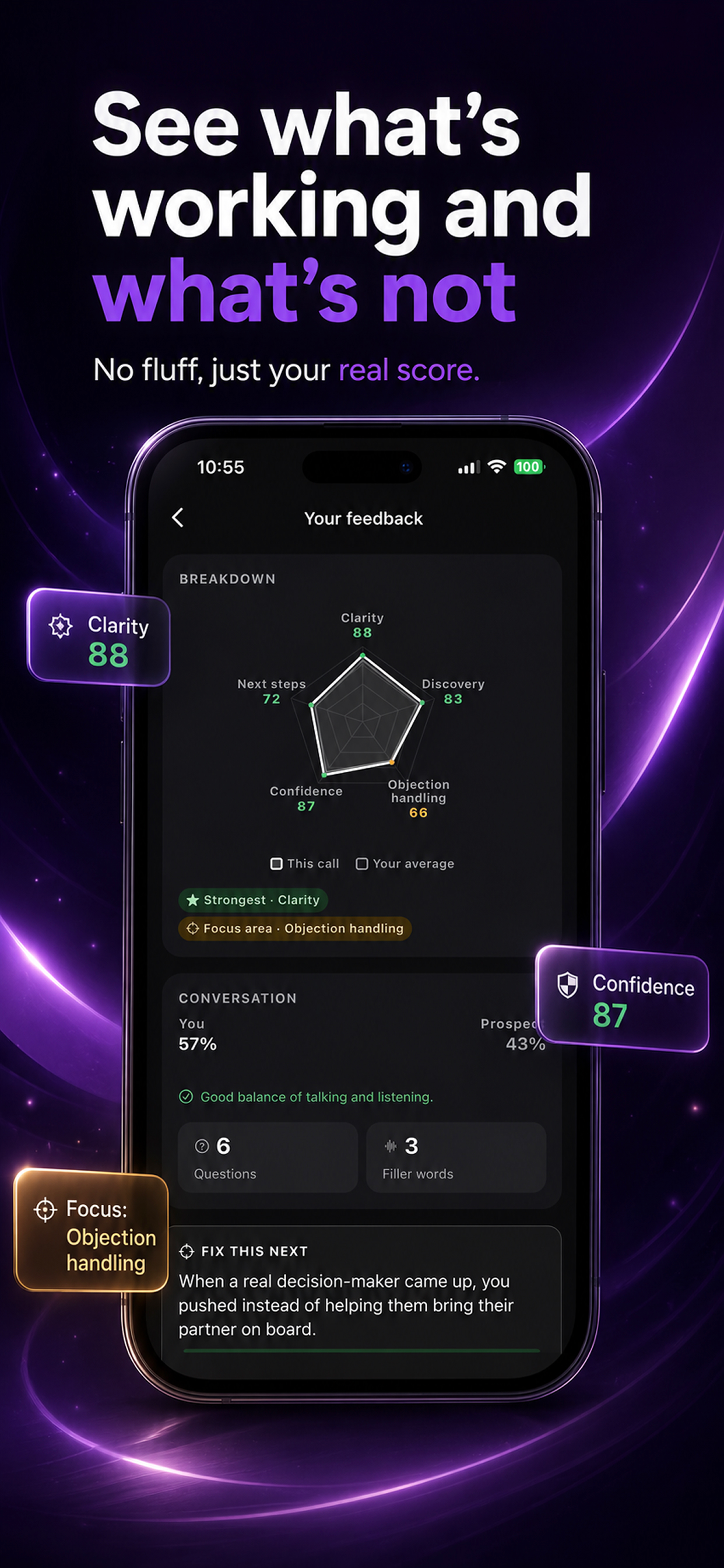 GoldCall - The AI Sales Gym screenshot 3