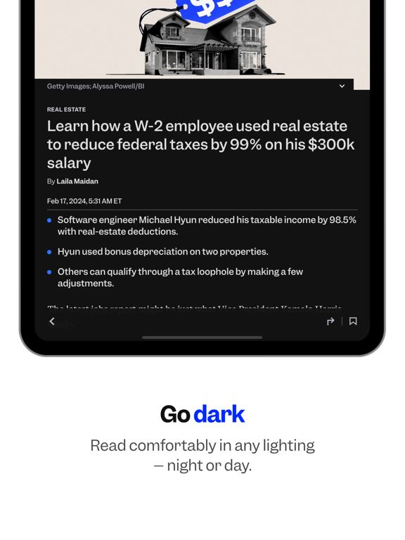 Business Insider iPad screenshot 6 - News app