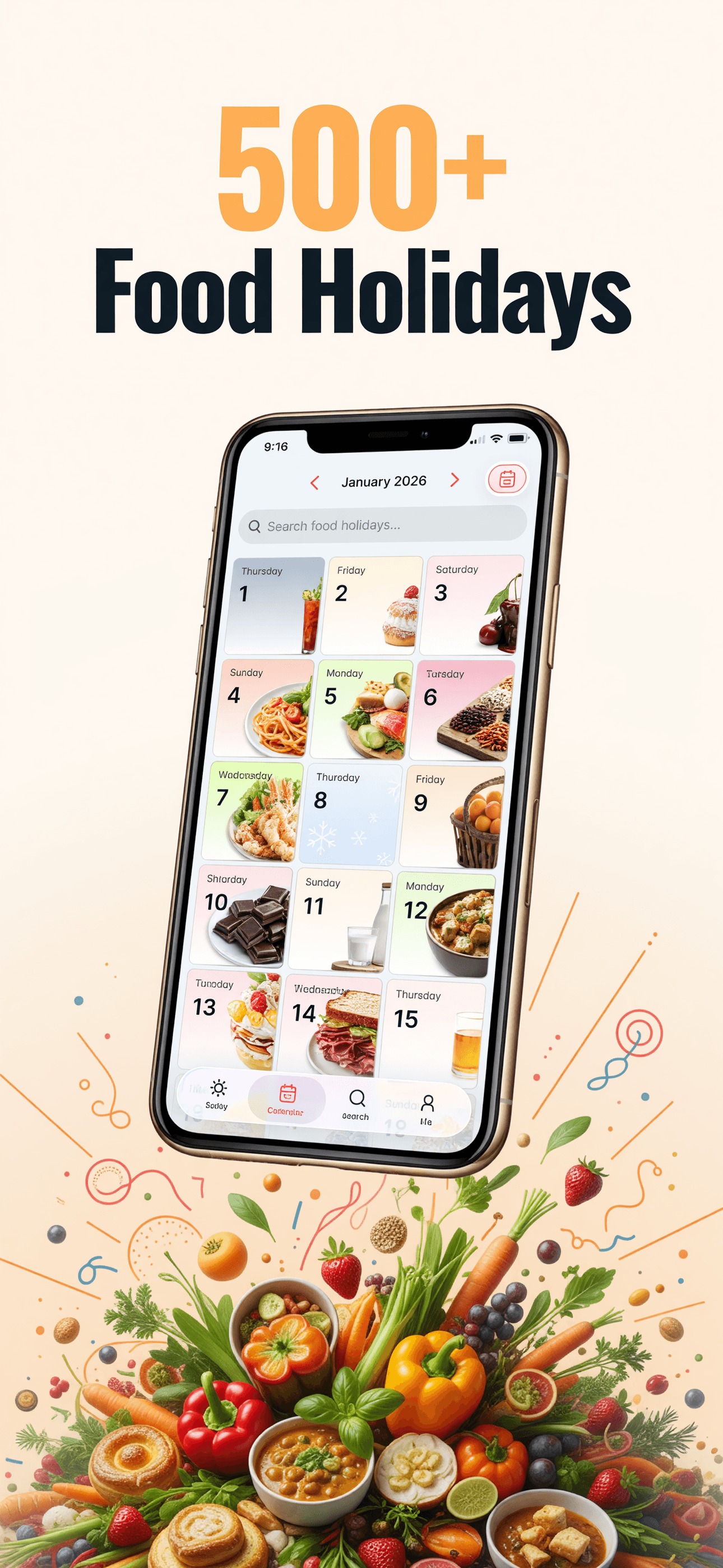 Food Holidays Calendar screenshot 2