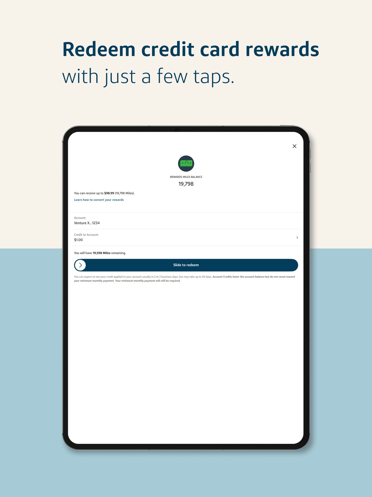 Capital One Mobile ipad screenshot 3