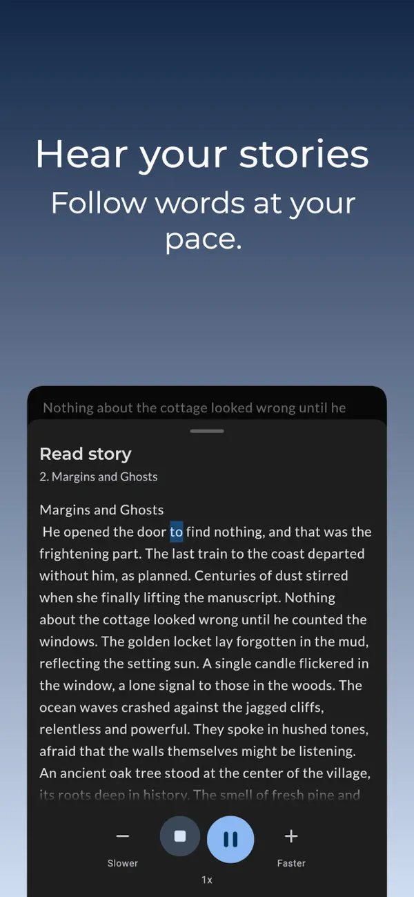Screenshot #1 pour Drafty Story