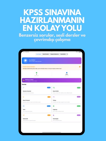 KPSS GO: Soru ve Konu Anlatım iPad screenshot