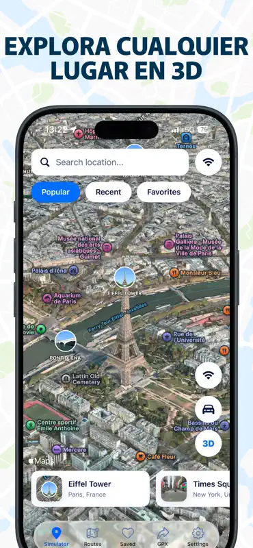 GPS Emulator: ubicacion Enviar screenshot 3 of 7