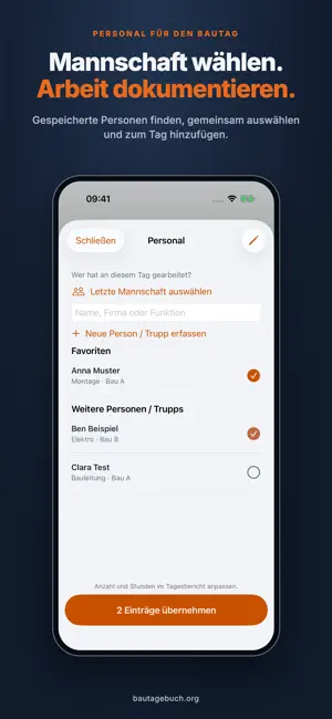 Bautagebuch – KI Tagesbericht screenshot 3