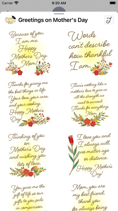 Greetings on Mother's Day Screenshot