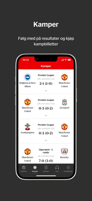 United.no iPhone screenshot 3
