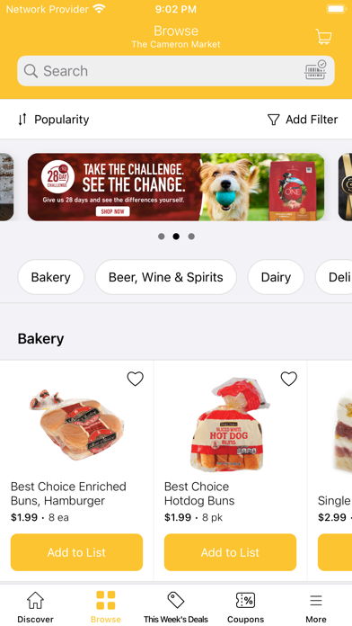The Cameron Market iPhone screenshot 3 - Shopping app