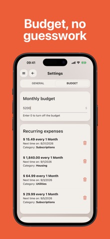 Expense Tracker: Money Gone iPhone screenshot