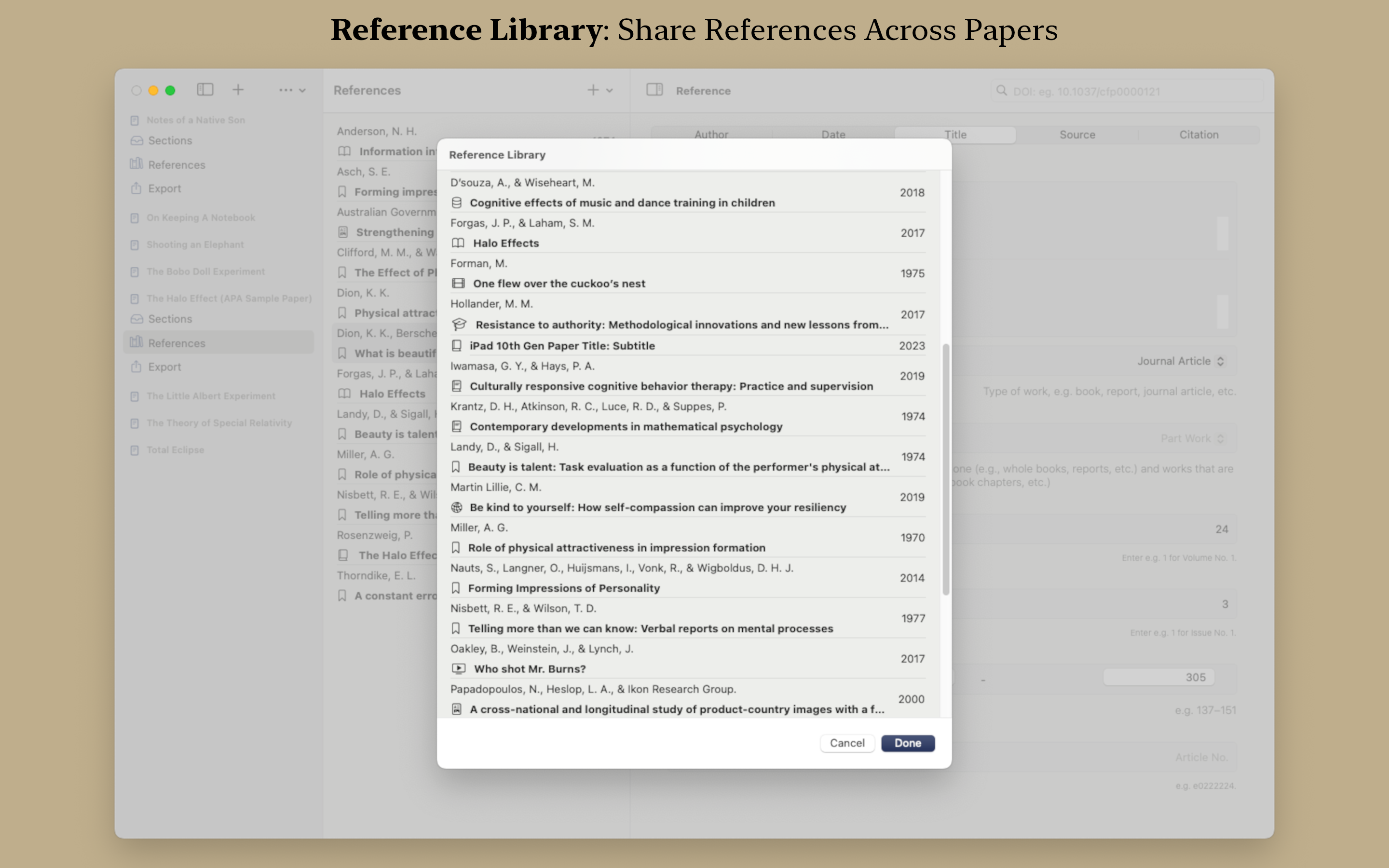 Citer: Paper Format & Citation