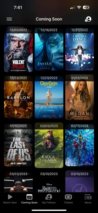 Movie App : capture d’écran 8 sur 10