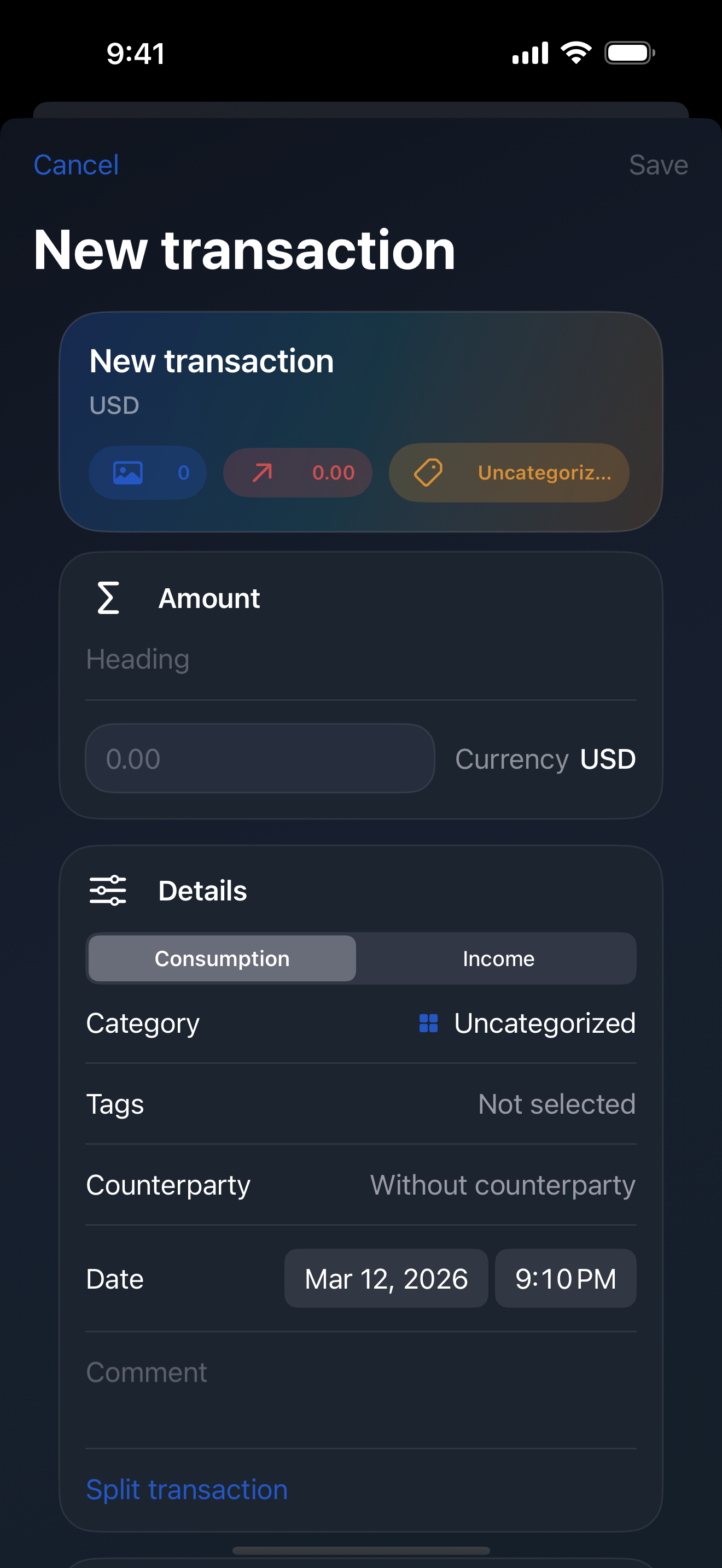 Home Receipt: Expense Tracker