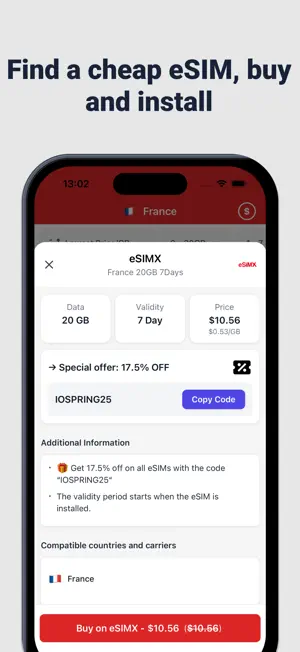eSIMs — Compare data eSIMs screenshot 3