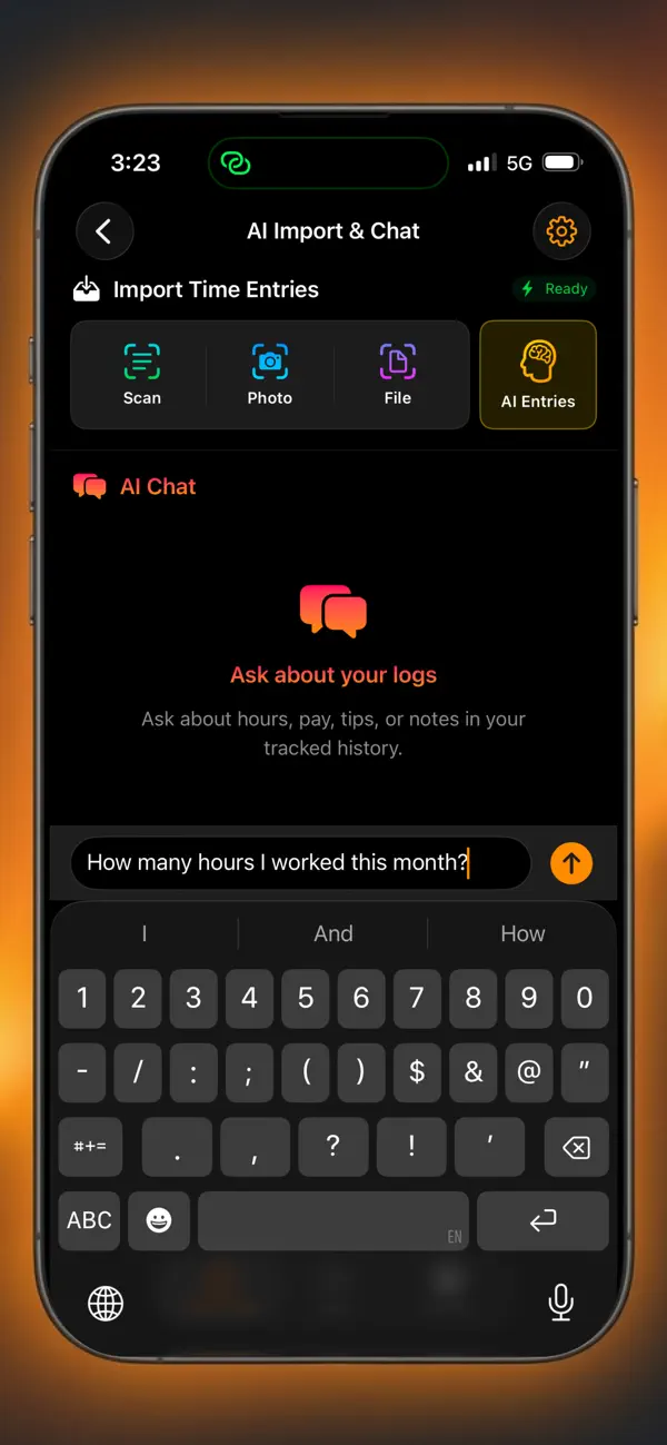 Screenshot #3 pour Hours Clocker: AI Punch Time