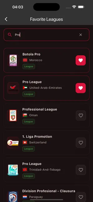 Ostora TV - Live Scores iPhone screenshot 5