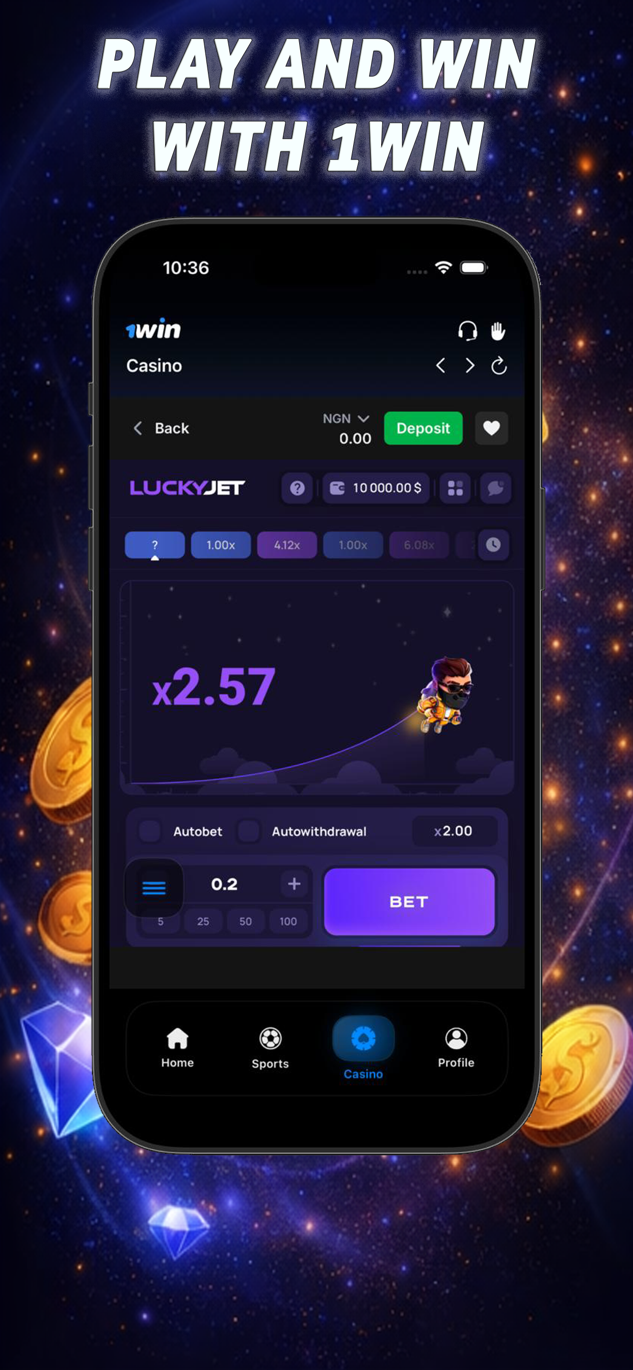 1win : Casino & Sport