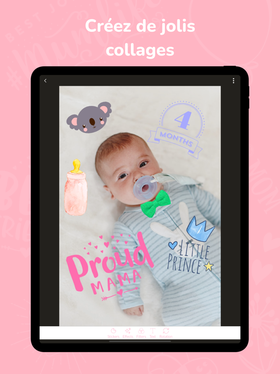 Screenshot #5 pour Baby Snap: Photo Sticker