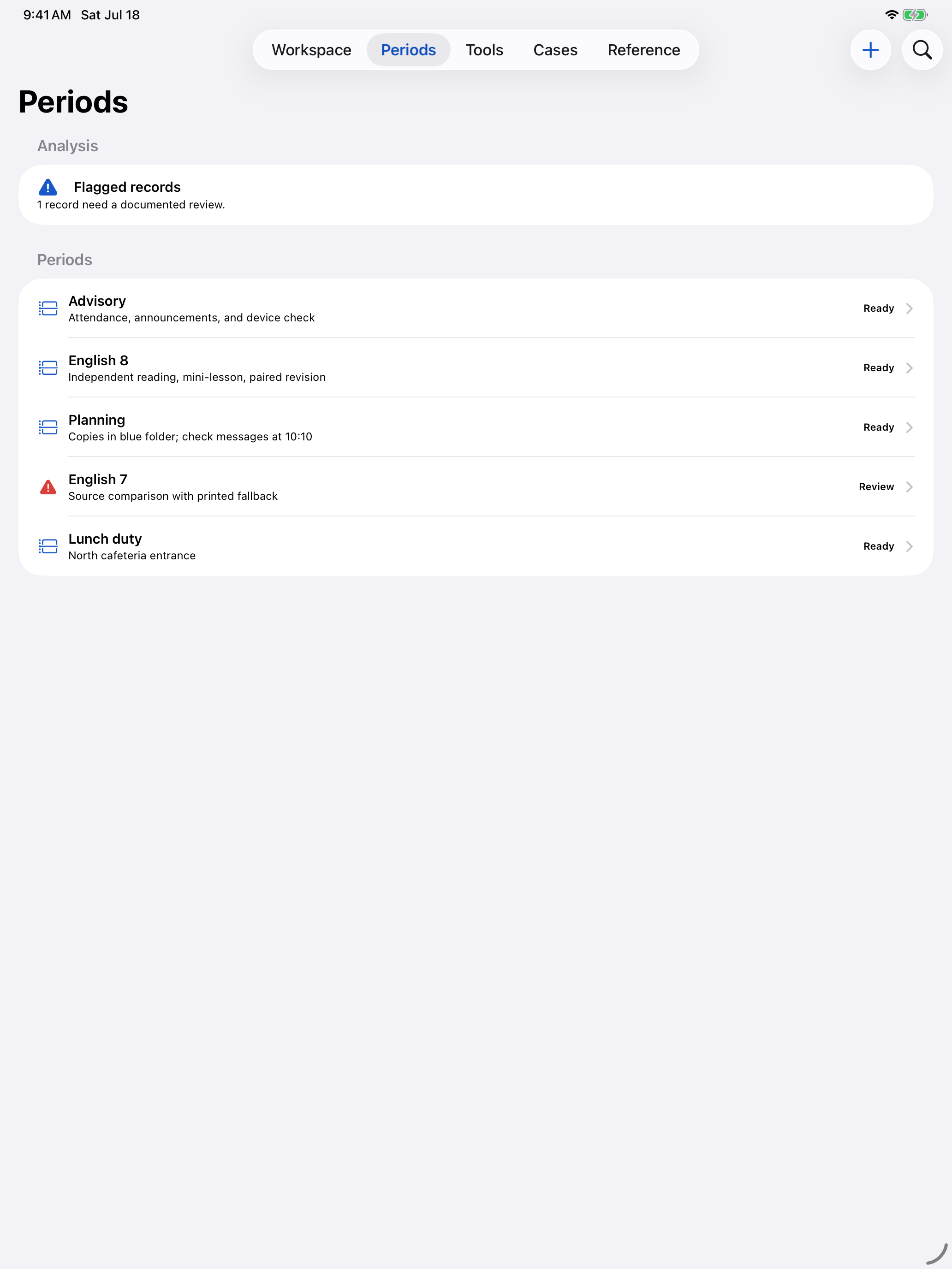 DayHandoff: Sub Plans iPad screenshot 2 of 4