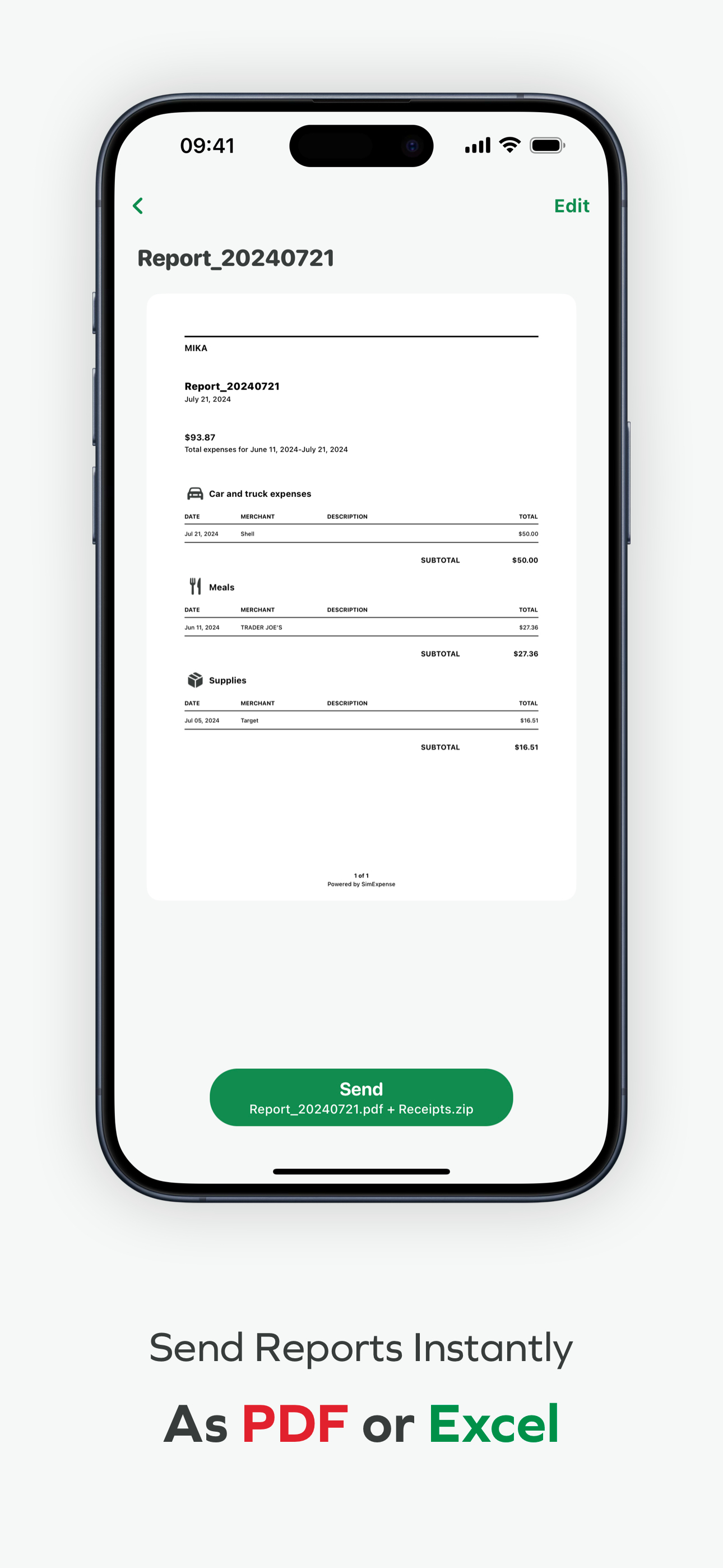 AI Receipt Scanner: SimExpense