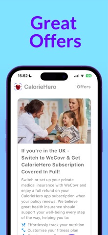 CalorieHero iPhone screenshot