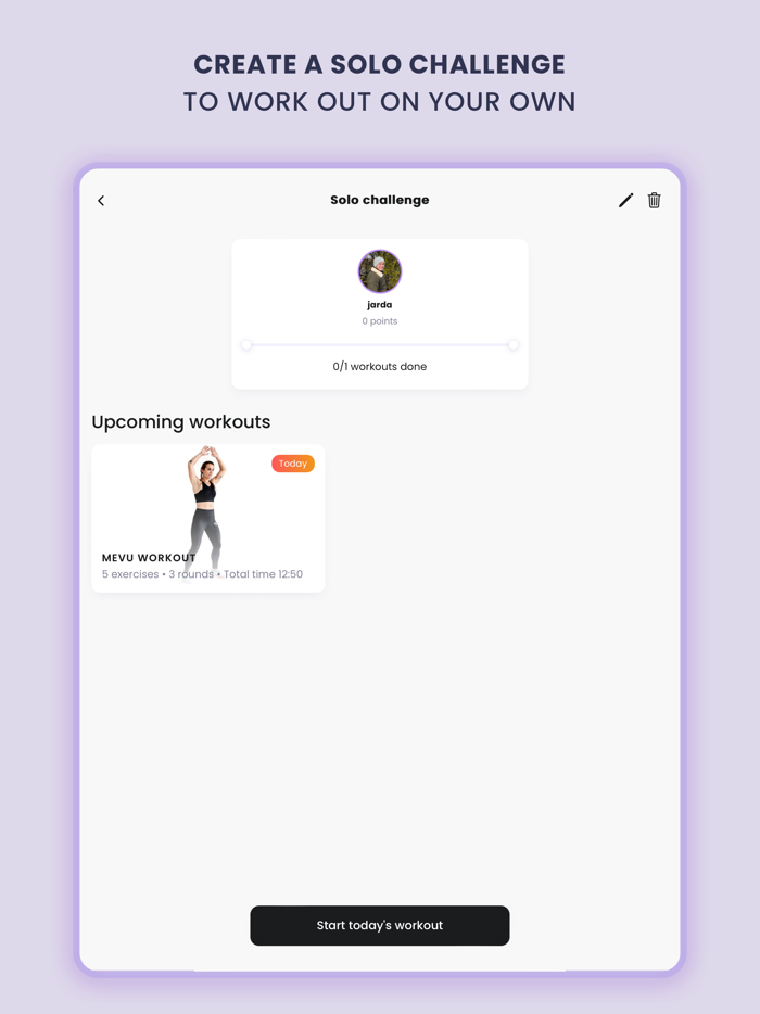 Mevu - Fitness Challenges