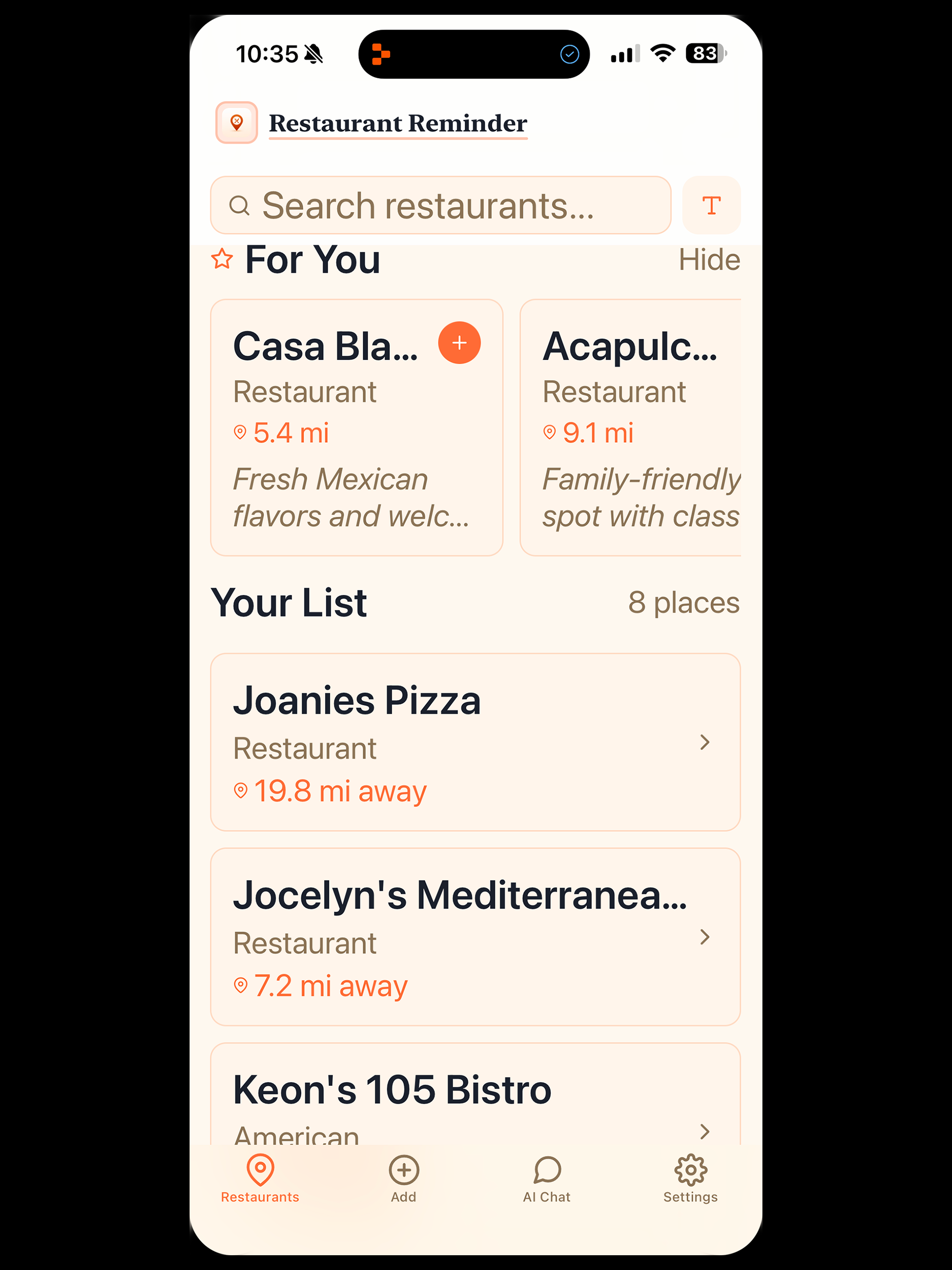 My Restaurant Reminder screenshot 6