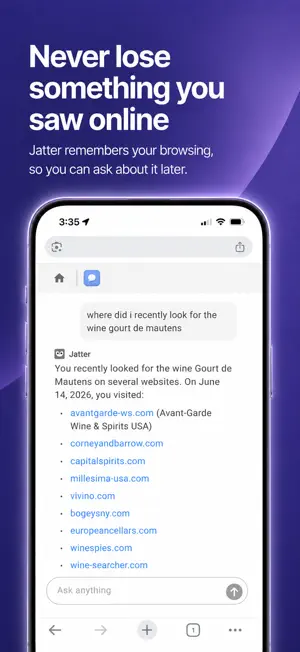 Jatter - Private AI Browser screenshot 4