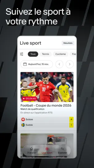 Capture d'écran de RTS - Actualités & Sport sur iPhone 3