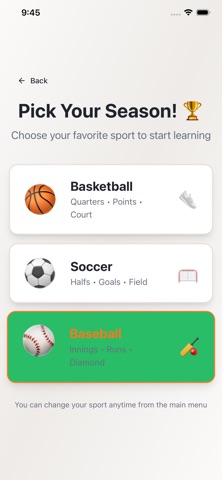 Sports Math Challenge screenshot