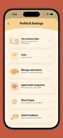 Copper: Voice AI Gym Log Screenshot 10 of 10