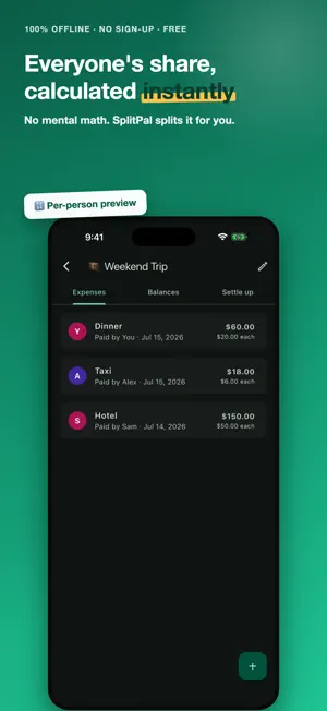 SplitPal: Bill Splitter screenshot 3