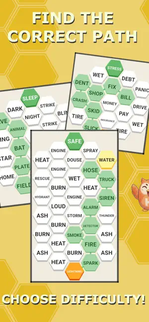 HexPath: Word Chain Puzzle screenshot 4