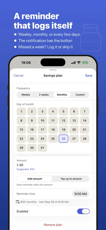 Jars: Savings Goal Tracker screenshot 4 of 5