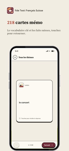 fide Test: Français Suisse iPhone screenshot