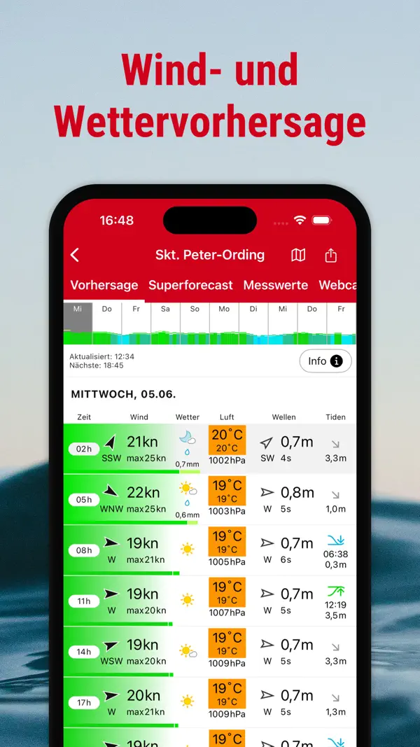 Windfinder: Wind, Wetter, Tide Screenshot 3