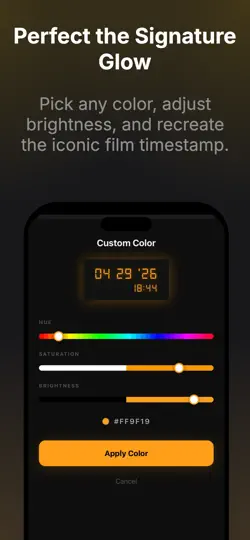 Скриншот Film Timestamp на iPhone 3