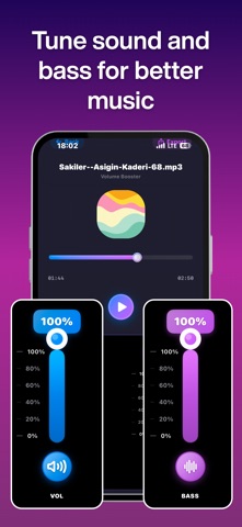 Basster: Volume & Bass Booster iPhone screenshot