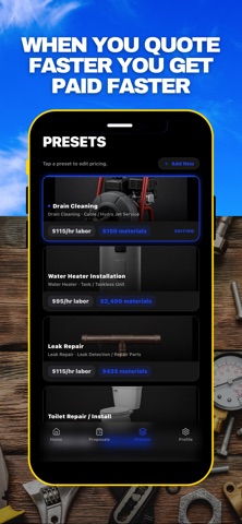 Flash Quote Plumbing Screenshot 2 of 7
