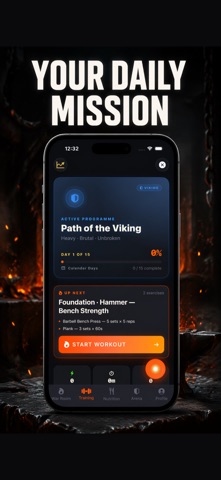 Forged: Warrior Gym Tracker iPhone screenshot
