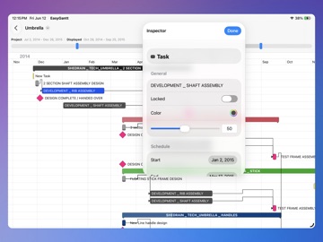 EasyGantt Tablet iPad screenshot