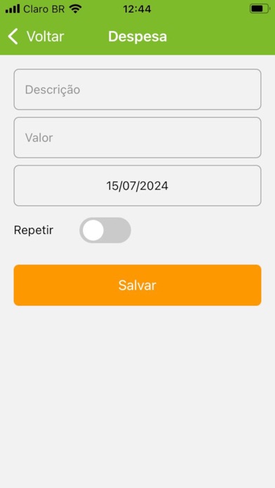Screenshot #3 pour Minhas Despesas App