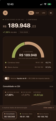 Vivid - Rastreador de ativos iPhone screenshot