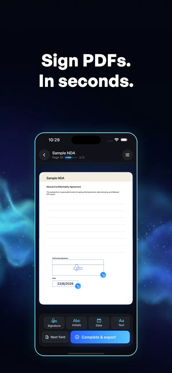 Screenshot #2 pour Sign+: Signer PDF & eSign