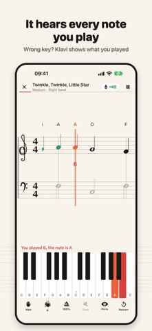 Piano Lessons · Klavi skjermbilde 2