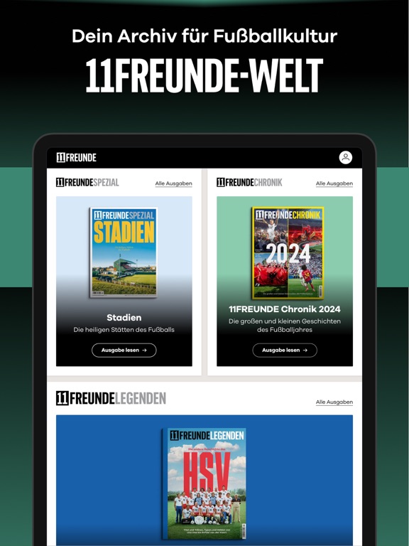 11FREUNDE - News & Liveticker iPad screenshot 4 - Sports app