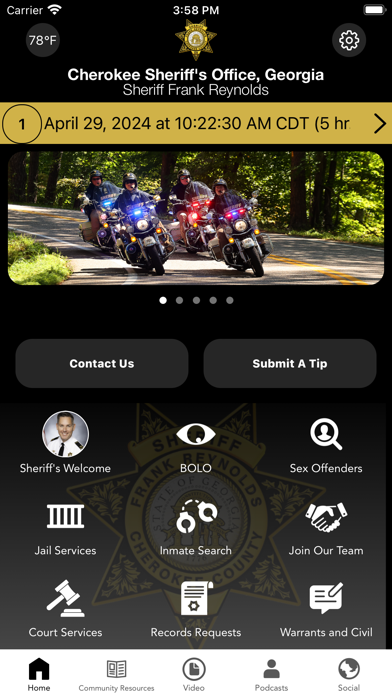 Cherokee Sheriff’s Office, Ga Screenshot