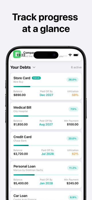 Debt Payoff Tracker & Planner Screenshot 3 of 5