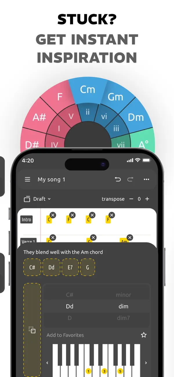 #4. Song Writer AI,Lyric Generator (iOS) بواسطة: Tsovinar Popova