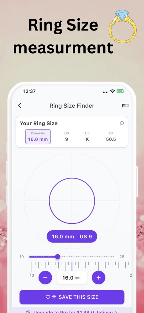 Ring Sizer • Measuring Rings - App de Viajes | MWM