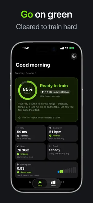 Ready2Run: HRV Sleep Recovery screenshot 2